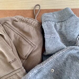 TNA Track Pants + Lululemon joggers